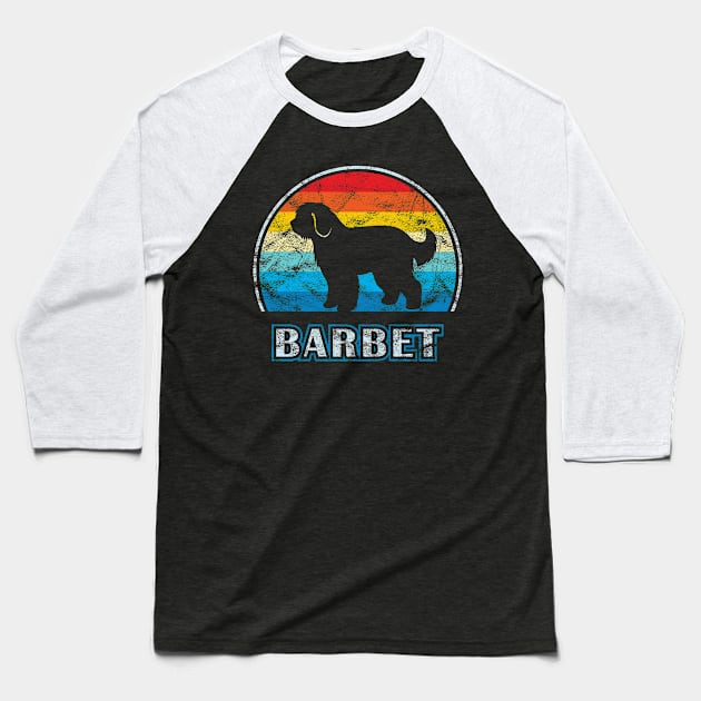 Barbet Vintage Design Dog Baseball T-Shirt by millersye
